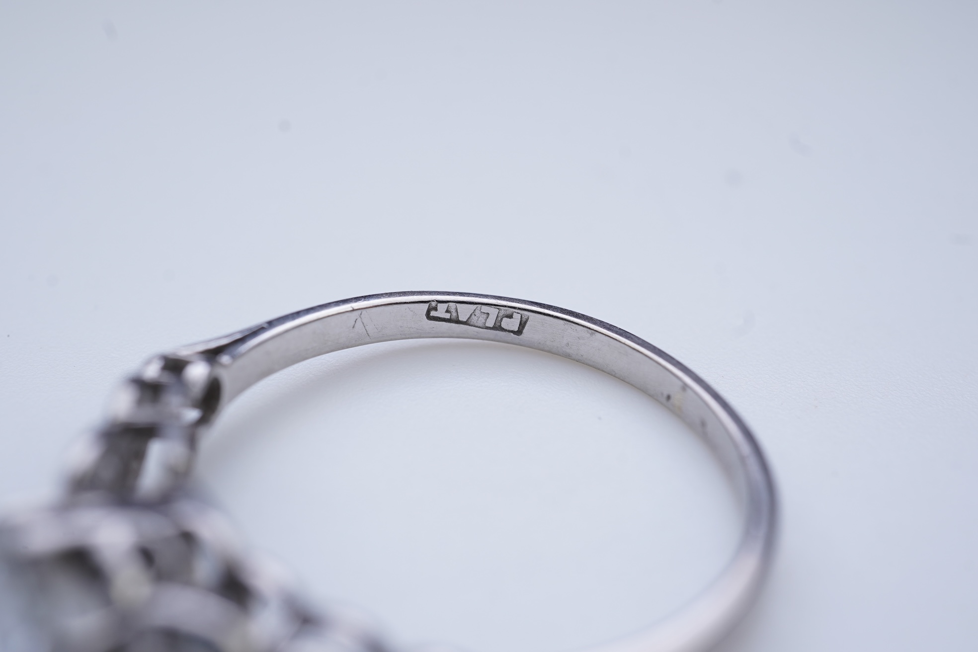 A diamond ring, mid 20th century
